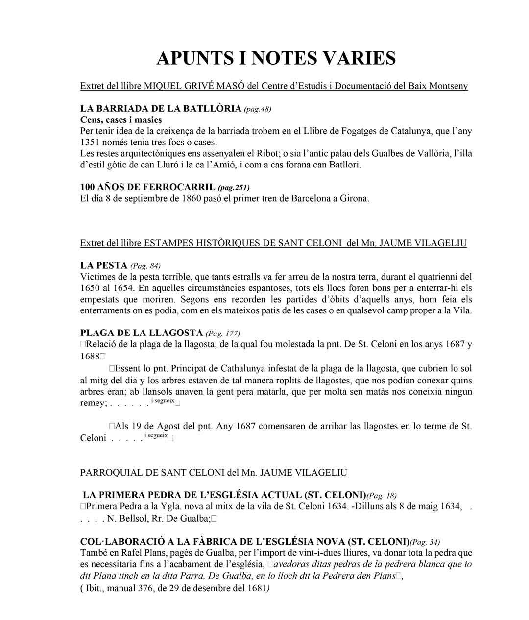 Apunts i Notes Varies